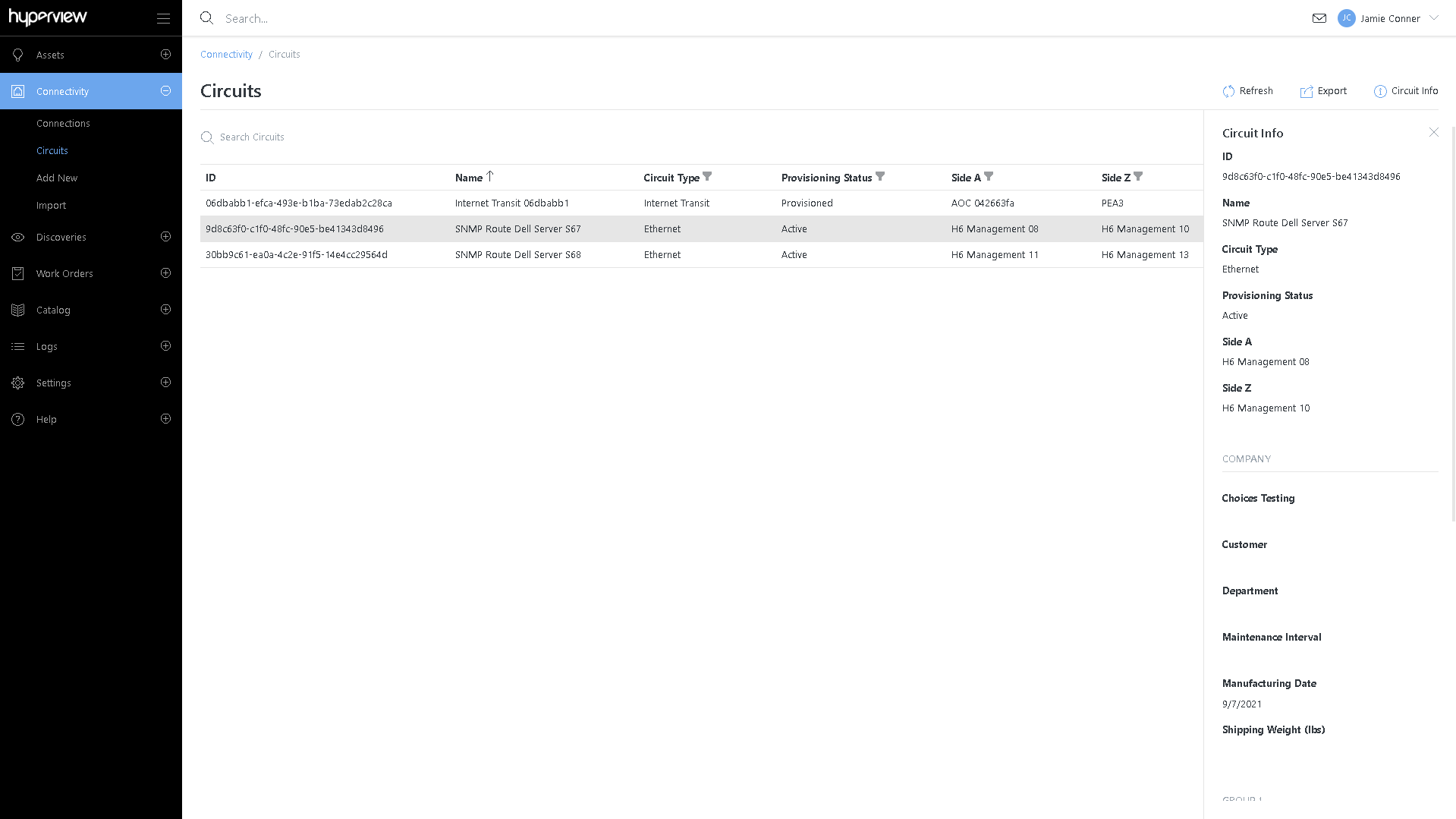 In-rack Lifecycle Management Screenshot